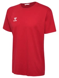 hummel T-Shirt Rundhalsausschnitt gesticktes Logo Regular fit (7924) Rot (7924)
