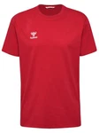 hummel T-Shirt Rundhalsausschnitt gesticktes Logo Regular fit (7924) Rot (7924)