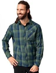 VAUDE Funktionshemd Mens Neshan LS Shirt IV Türkis/Dunkelgrün/Blau/Grün