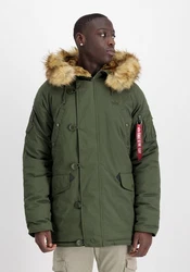 Alpha Industries Winterjacke Explorer Dunkelgrün/Khaki/Grün