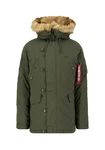 Alpha Industries Winterjacke Explorer Dunkelgrün/Khaki/Grün