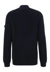 Joop Jeans Strickpullover Henrio mit Reißverschluss Dunkelblau