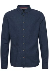 BLEND Hemd Burley Dunkelblau/Hellblau/Blau