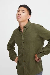 BLEND Hemd Burley Dunkelgrün/Khaki