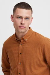 BLEND Hemd Burley Orange/Braun