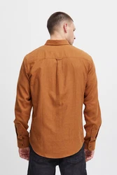 BLEND Hemd Burley Orange/Braun