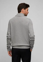 HECHTER PARIS Rollkragenpullover Regular Fit Grau/Hellgrau/Dunkelgrau