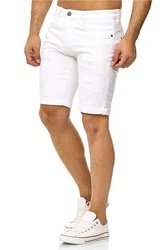 Indicode Shorts KADEN HOLES Weiß/Creme