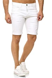 Indicode Shorts KADEN HOLES Weiß/Creme