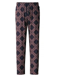 CALIDA Pyjamahose RMX Sleep Herren Dunkelrot/Lila/Bordeaux