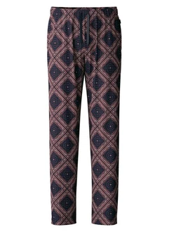 CALIDA Pyjamahose RMX Sleep Herren Dunkelrot/Lila/Bordeaux