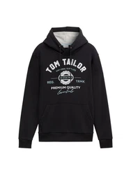 TOM TAILOR Sweatshirt Schwarz/Gelb/Braun