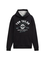 TOM TAILOR Sweatshirt Schwarz/Gelb/Braun