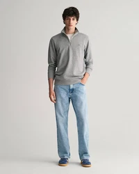 Gant Sweatshirt REGULAR SHIELD HALF ZIP SWEAT Grau