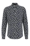 WE Fashion Businesshemd Dunkelblau/Schwarz/Hellblau/Beige