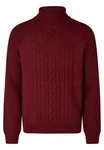 HECHTER PARIS Rollkragenpullover Dunkelrot/Bordeaux/Rot