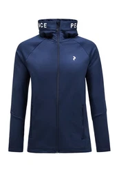 Peak Performance Fleecejacke Rider Zip Hood Dunkelblau/Blau