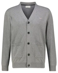 Gant Strickjacke CLASSIC COTTON V-CARDIGAN Grau/Hellgrau/Dunkelgrau