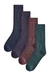 Next Schwere Socken 4er-Pack Lila/Dunkelrot/Dunkelblau/Mischfarben/Bordeaux/Rosa