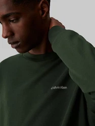 Calvin Klein Sweatshirt Micro Logo Repreve Sweatshirt mit Rundhalsausschnitt 