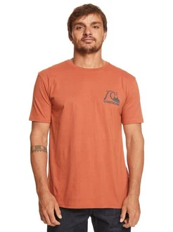 Quiksilver T-Shirt Original Orange/Rot/Braun Quiksilver T-Shirt Original Orange/Rot/Braun