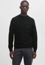 Strickpullover Anion_S mit BOSS-Badge