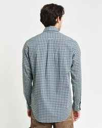 Gant Langarmhemd REG POPLIN SMALL CHECK SHIRT Regular Fit deep forest grn
