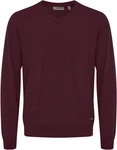 BLEND Pullover Bruton V-Ausschnitt weinrot
