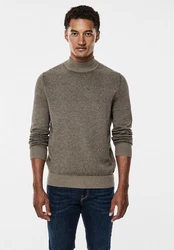 STREET ONE MEN Rollkragenpullover Grau/Khaki/Braun/Beige