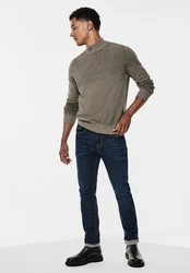 STREET ONE MEN Rollkragenpullover Grau/Khaki/Braun/Beige