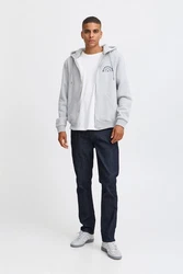 Blend Sweatjacke BHSweatshirt Grau/Hellgrau