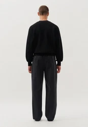 studio seidensticker Strickpullover Studio Langarm Rundhals Schwarz