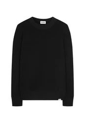 studio seidensticker Strickpullover Studio Langarm Rundhals Schwarz
