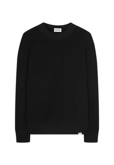 studio seidensticker Strickpullover Studio Langarm Rundhals Schwarz