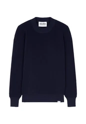 studio seidensticker Strickpullover Studio Langarm Rundhals Dunkelblau