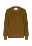 studio seidensticker Strickpullover Studio Langarm Rundhals Dunkelgrün/Braun/Grün/Khaki