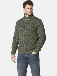 Rollkragenpullover VESTIGONI aus natrlichem Lammwoll-Mix
