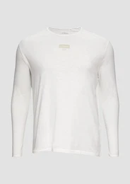 Langarmshirt Longsleeve mit Print-Detail Logo