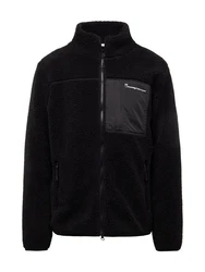 KnowledgeCotton Apparel Fleecejacke Schwarz/Lila