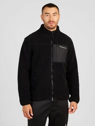 KnowledgeCotton Apparel Fleecejacke Schwarz/Lila