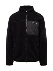 KnowledgeCotton Apparel Fleecejacke Schwarz/Lila