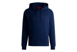 HUGO Hoodie Tonal Logo Dunkelblau/Blau
