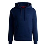 HUGO Hoodie Tonal Logo Dunkelblau/Blau