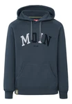 Derbe Kapuzensweatshirt Moin BC Herren Hoodie Dunkelblau/Hellblau/Blau