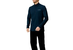 VAUDE Trainingspullover Livigno Halfzip II Dunkelblau/Blau/Hellblau