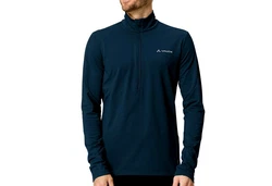 VAUDE Trainingspullover Livigno Halfzip II Dunkelblau/Blau/Hellblau