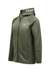 Peak Performance Fleecejacke Rider Zip Hood Dunkelgrün/Grün