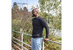 Hhenhorn Rundhalspullover Wallster Sweatshirt Schwarz