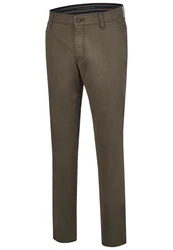 Club of Comfort Chinohose Garvey Chino/Flat Front Khaki/Dunkelgrün