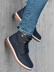 OMBRE Schnürstiefelette für Herren Schnürstiefelette Dunkelblau/Blau
